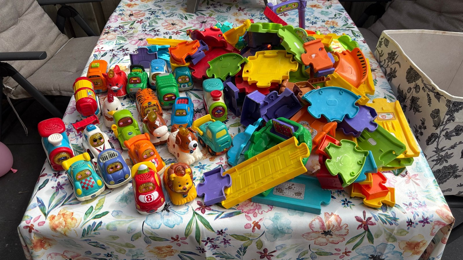 Grote set VTech Toet Toet Auto's en Baandelen, Ophalen, Gebruikt