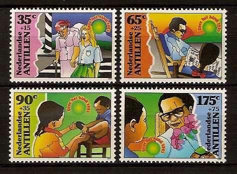 Nederlandse Antillen 1107/10 postfris Kinderpostzegels 1995, Ophalen of Verzenden, Postfris