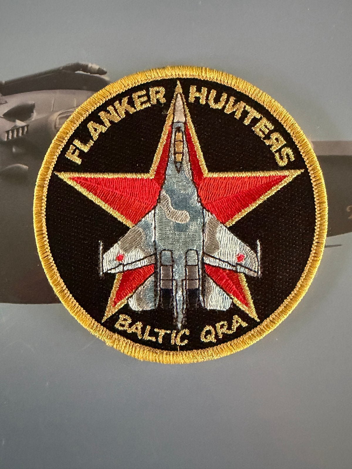 Flanker Hunters Baltic QRA 322 sqn, Verzamelen, Ophalen of Verzenden, Luchtmacht, Nederland, Embleem of Badge