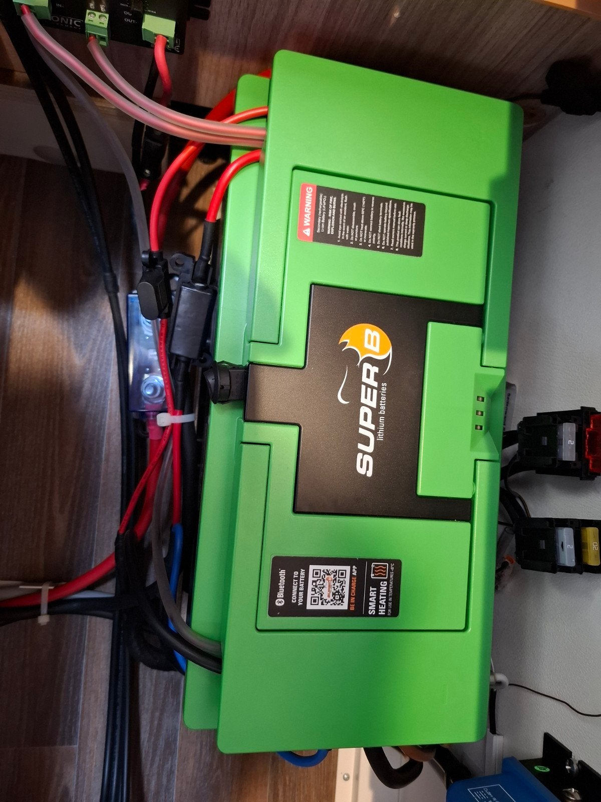 SUPER B Epsilon 12V 150Ah LiFePO4 Accu zgan, Ophalen, Gebruikt