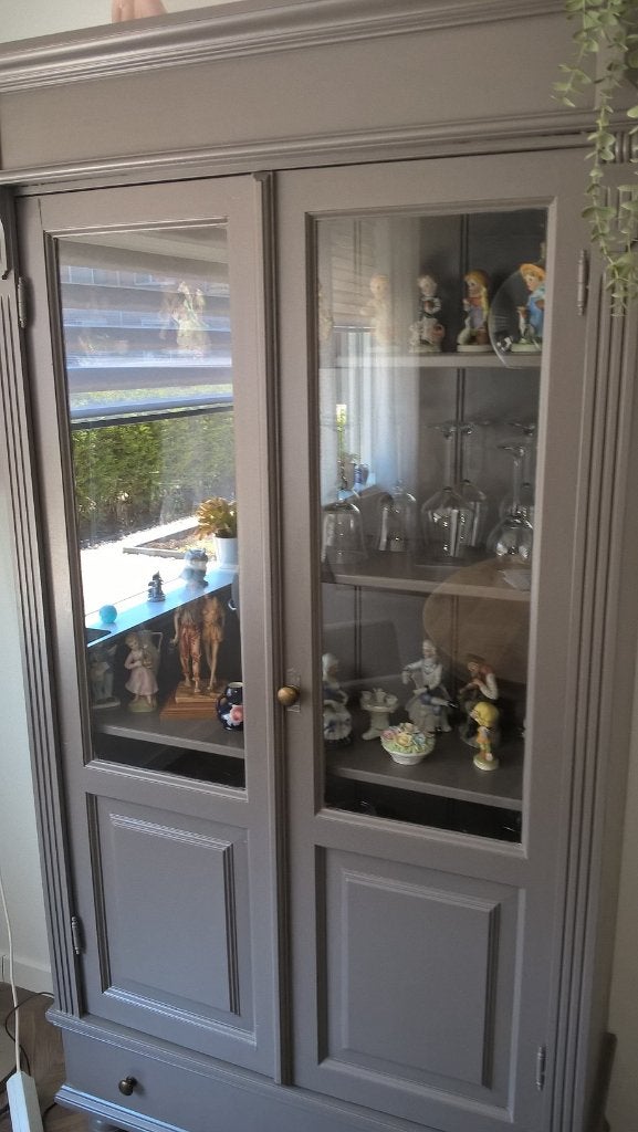 Buffetkast landelijke stijl kleur taupe, Ophalen, Gebruikt, Met deur(en), 50 tot 100 cm