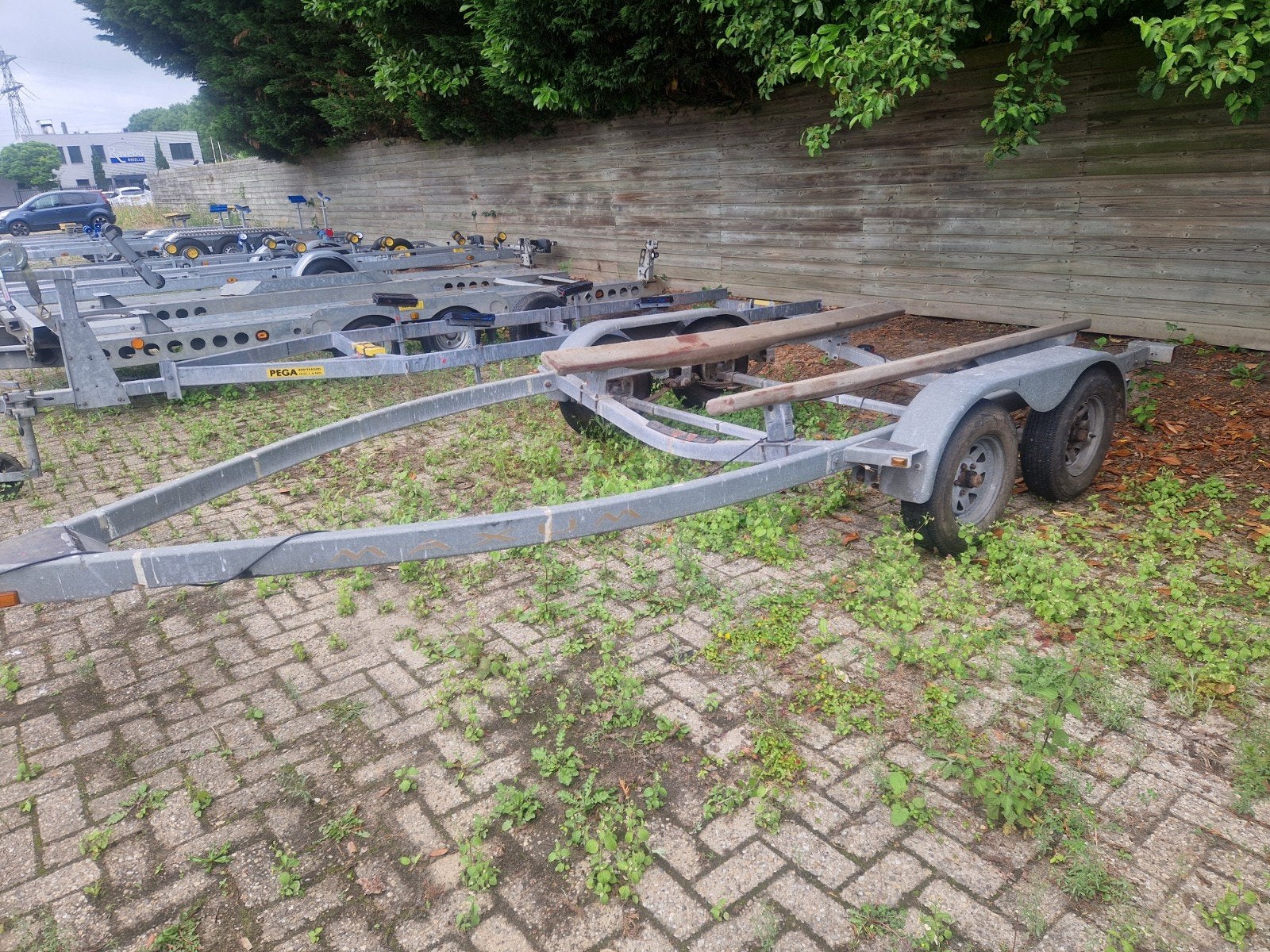 Amerikaanse tandemasser stallingtrailer 2000KG laden !!!, Ophalen, Gebruikt, 1500 tot 3000 kg, Dubbelassig (tandemas)