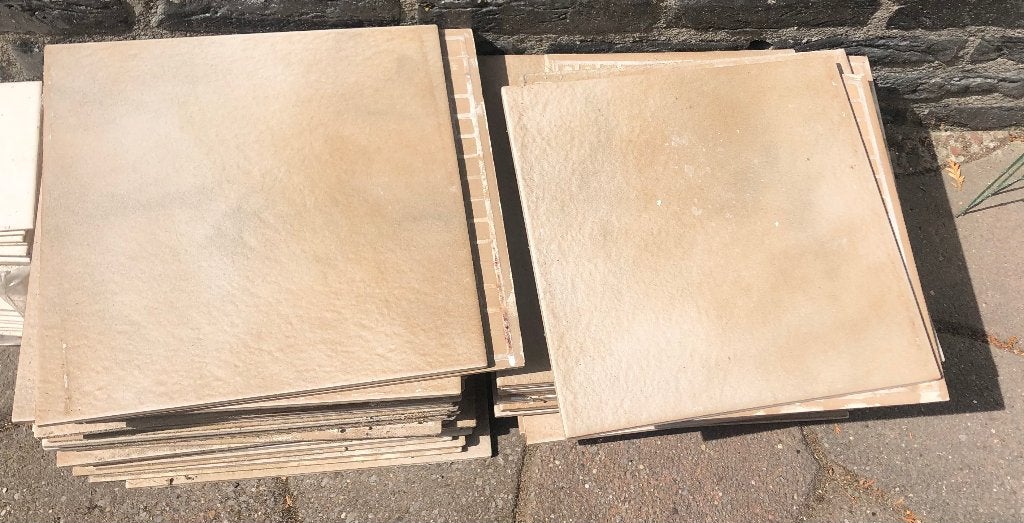 Gratis Italiaanse vloertegels beige 33 33 cm, Ophalen, Keramiek, Nieuw, 5 tot 10 m²