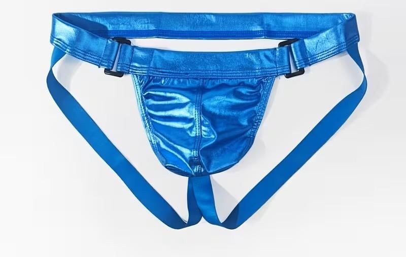 Glanzende Jock heren     (017), Kleding | Heren, Ondergoed, Ophalen of Verzenden, Blauw, Slip