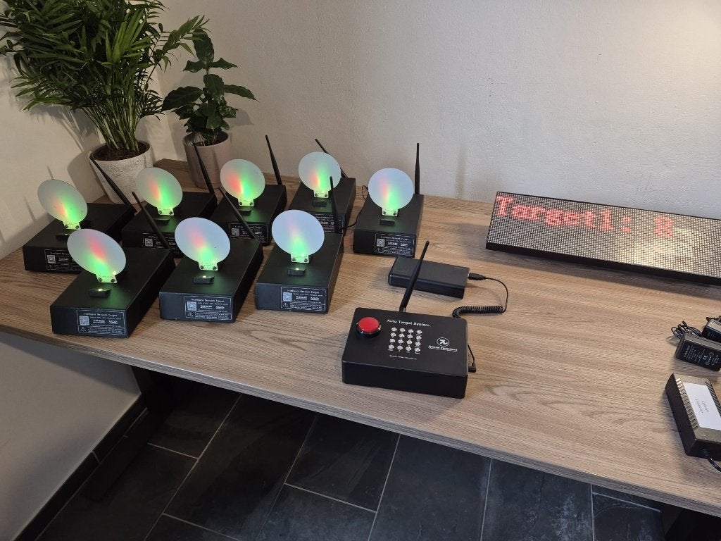 Airsoft Target System Draadloos - 8 targets, Ophalen of Verzenden, Zo goed als nieuw