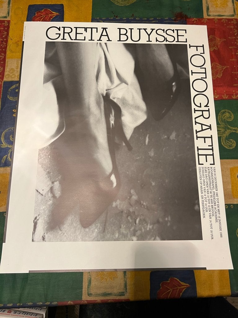 Vintage poster Greta Buysse - Fotografie *Bogardekapel 1988*, Deurposter of groter, Ophalen of Verzenden, Reclame, Rechthoekig Staand