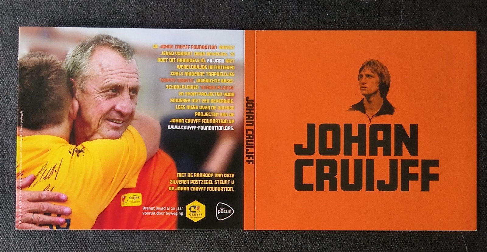 Zilveren postzegel Johan Cruijff, Ophalen of Verzenden, Postfris