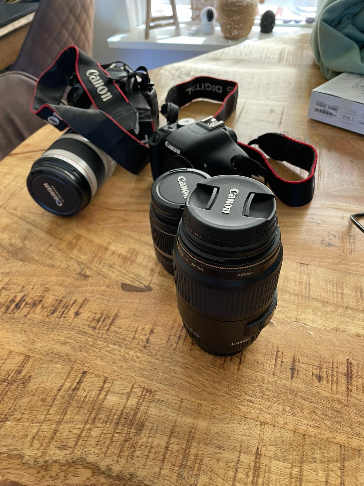 Twee 550D canon camera’s en meerdere lenzen, Audio, Tv en Foto, Fotocamera's Digitaal, Ophalen, Zo goed als nieuw, Canon, 8 keer of meer