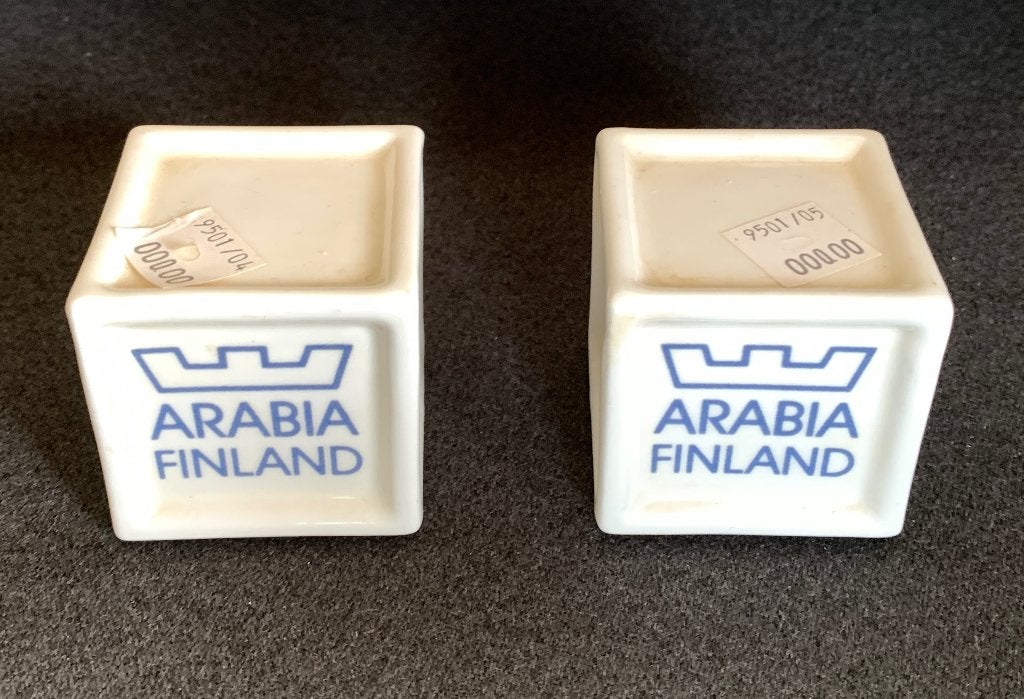 Twee displaykubussen van Arabia Finland, Ophalen of Verzenden