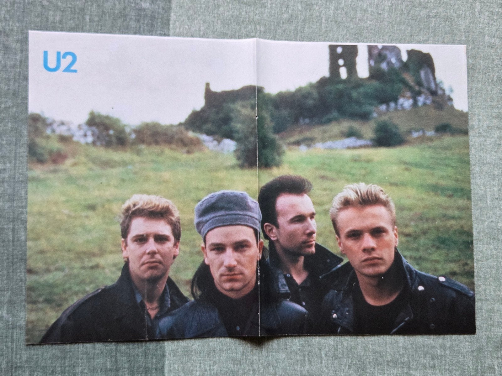 Vintage U2 Poster, Verzamelen, Rechthoekig Staand, Ophalen of Verzenden, Zo goed als nieuw, A1 t/m A3