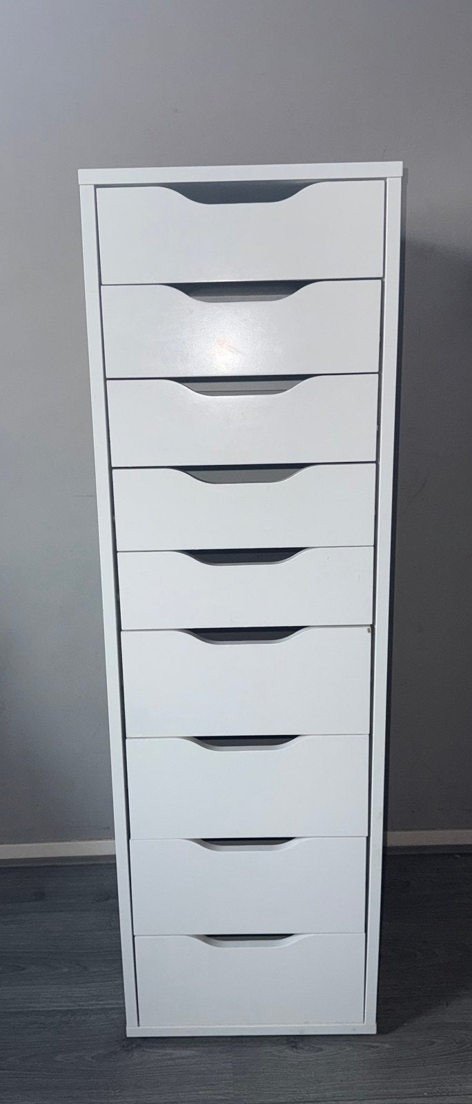 Ikea alex ladeblok met 9 lades, Ophalen, Minder dan 50 cm, Gebruikt, 5 laden of meer