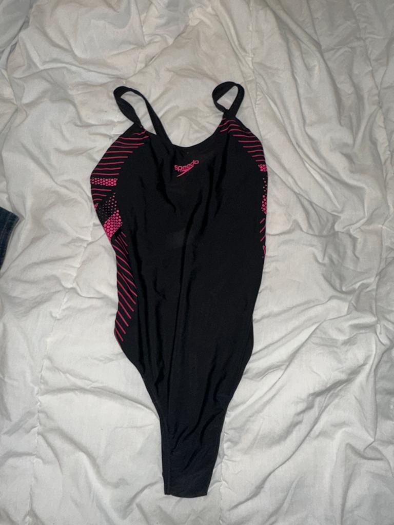 Speedo badpak zwart roze M, Kleding | Dames, Badmode en Zwemkleding, Zo goed als nieuw, Badpak, Zwart, Ophalen
