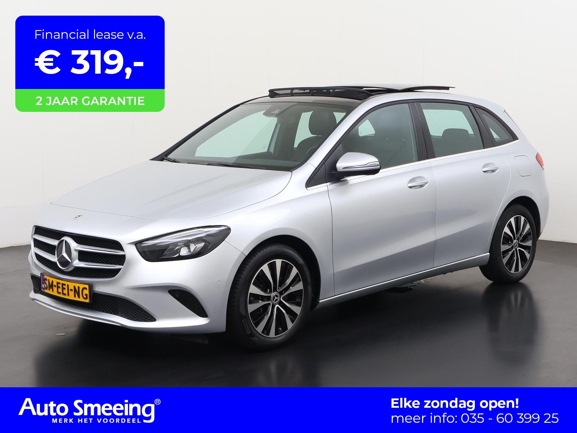 Mercedes-Benz B-klasse 250e Business Line | Panoramadak | Le, Auto's, Mercedes-Benz, Gebruikt, 4 cilinders, Bedrijf, Zilver of Grijs