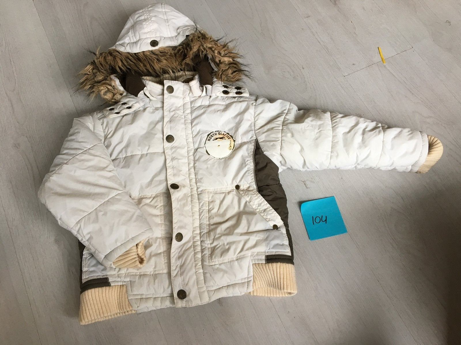 Winterjas maat 104, Kinderen en Baby's, Kinderkleding | Maat 104, Ophalen, Gebruikt, Jongen of Meisje, Jas