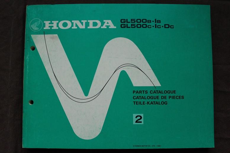 Honda GL500b Ib GL500c Ic Dc 1981 motorcycle parts catalogue, Ophalen of Verzenden, Honda