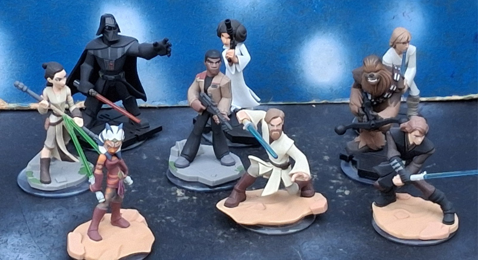 Star Wars figurine. Lucas film. 95 mm. 9 stuks., Ophalen, Zo goed als nieuw, Actiefiguurtje