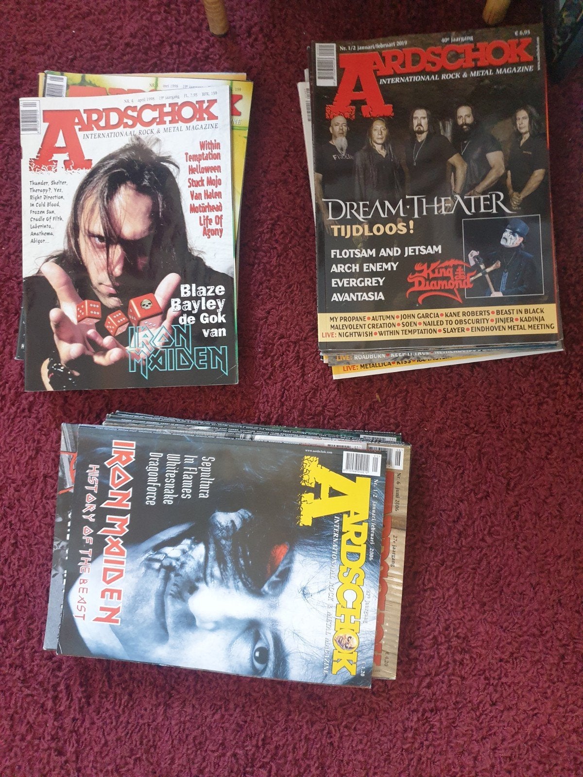 Aardschok Magazines - Rock & Metal (diverse edities), Ophalen, Gelezen, Muziek, Film of Tv