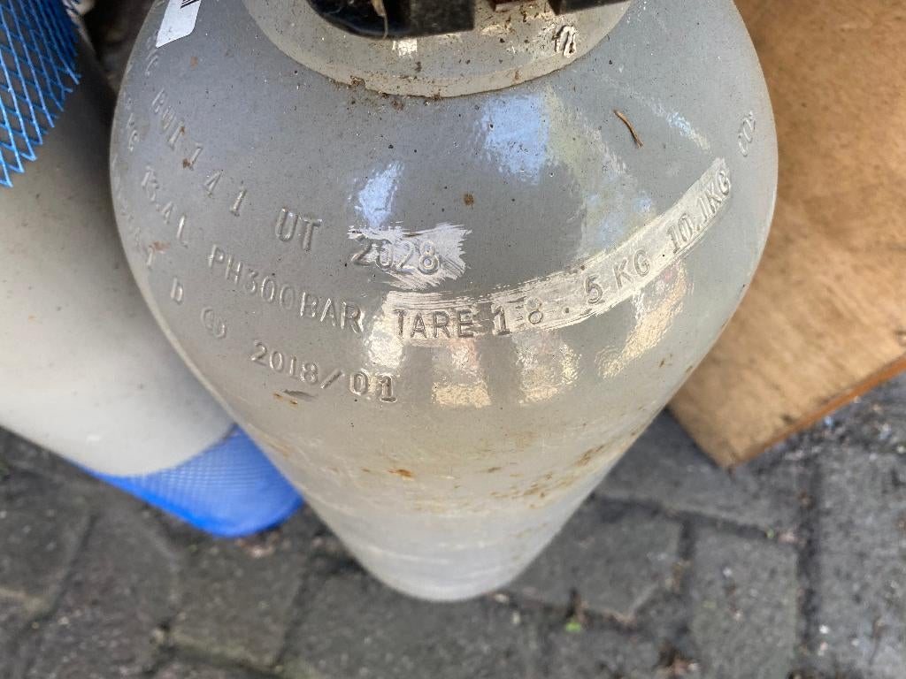 gasfles co2, Doe-het-zelf en Verbouw, Ophalen, Gebruikt, 250 ampère of meer, Co2