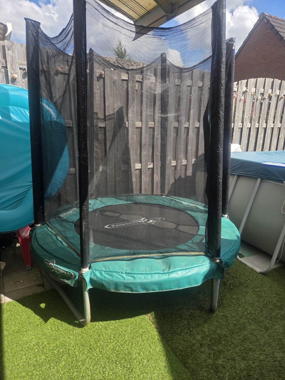 Van Cranenbroek Trampoline met Veiligheidsnet, Ophalen, Gebruikt