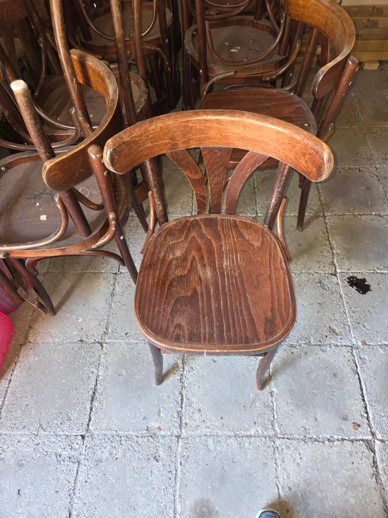 12 Authentieke houten barstoelen, Ophalen