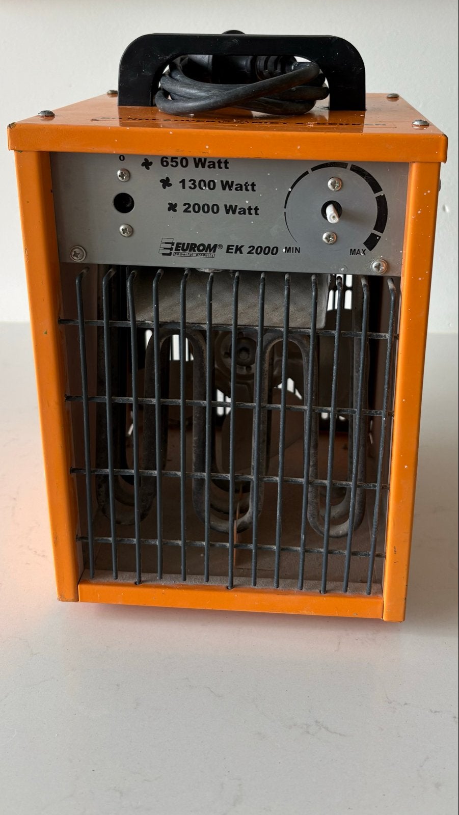 Eurom EK 2000 elektrische kachel - 2000 Watt, Ophalen, Gebruikt, Minder dan 30 cm, Kachel