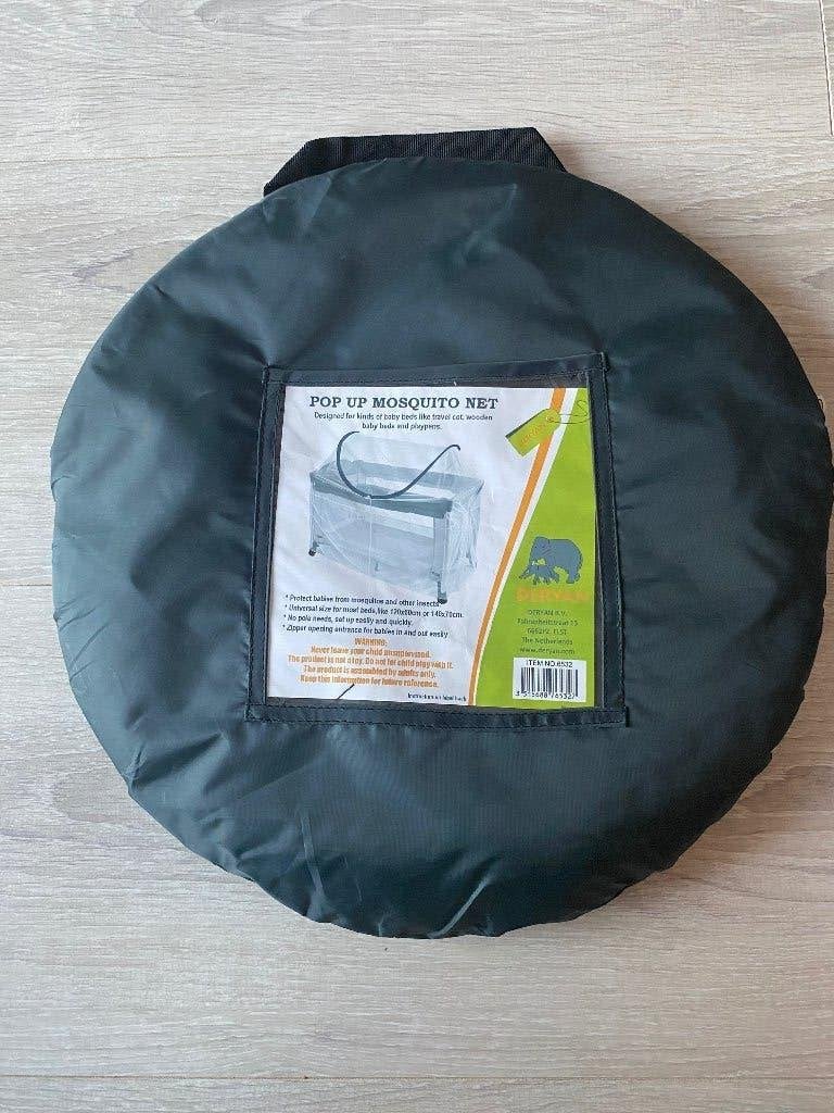 Pop up klamboe / muggennet voor campingbedje, Ophalen, Nieuw