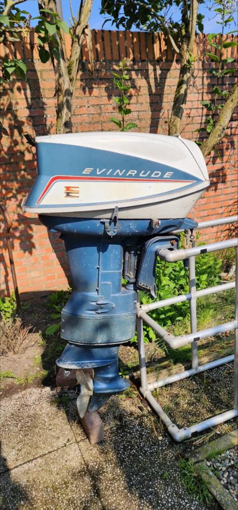 Evinrude Big Twin 40 PK Buitenboordmotor , uit 1962., Watersport en Boten, Ophalen, Gebruikt, 30 pk of meer, Buitenboordmotor