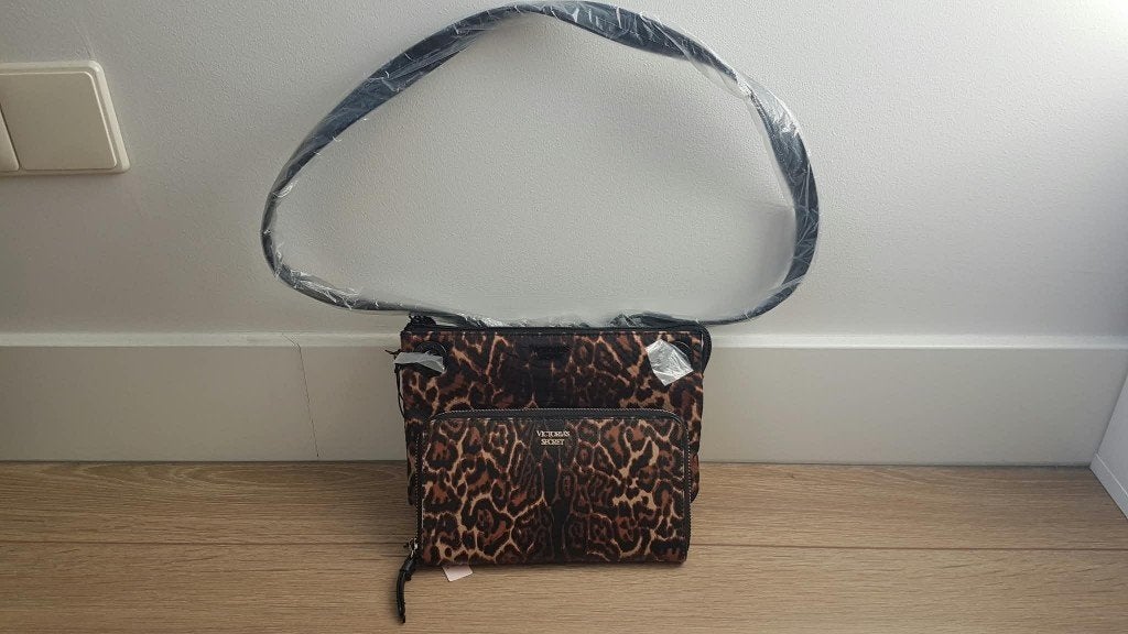 Victoria's Secret Leopard Print Crossbody Tas & Portemonnee, Verzenden, Nieuw, Bruin, Overige merken