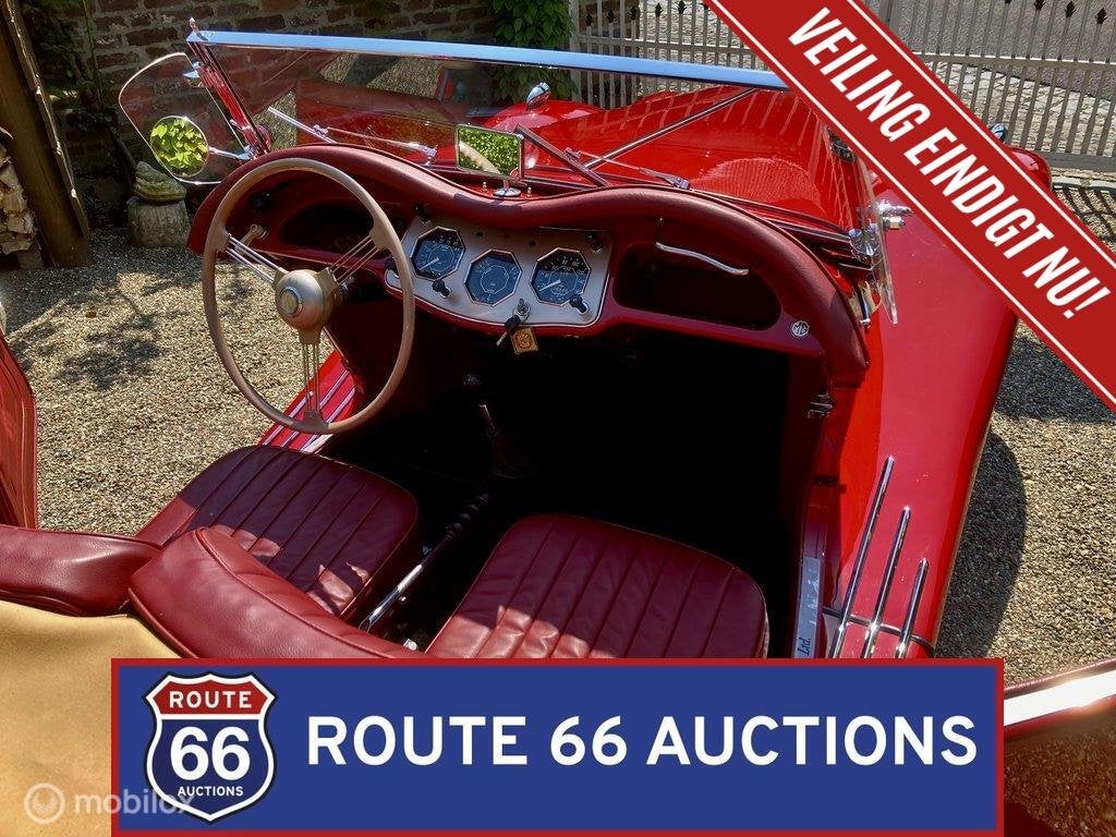 MG TF 1250 | 1955 | Route 66 Auctions, Auto's, Overige carrosserieën, Zwart, Bedrijf, Handgeschakeld