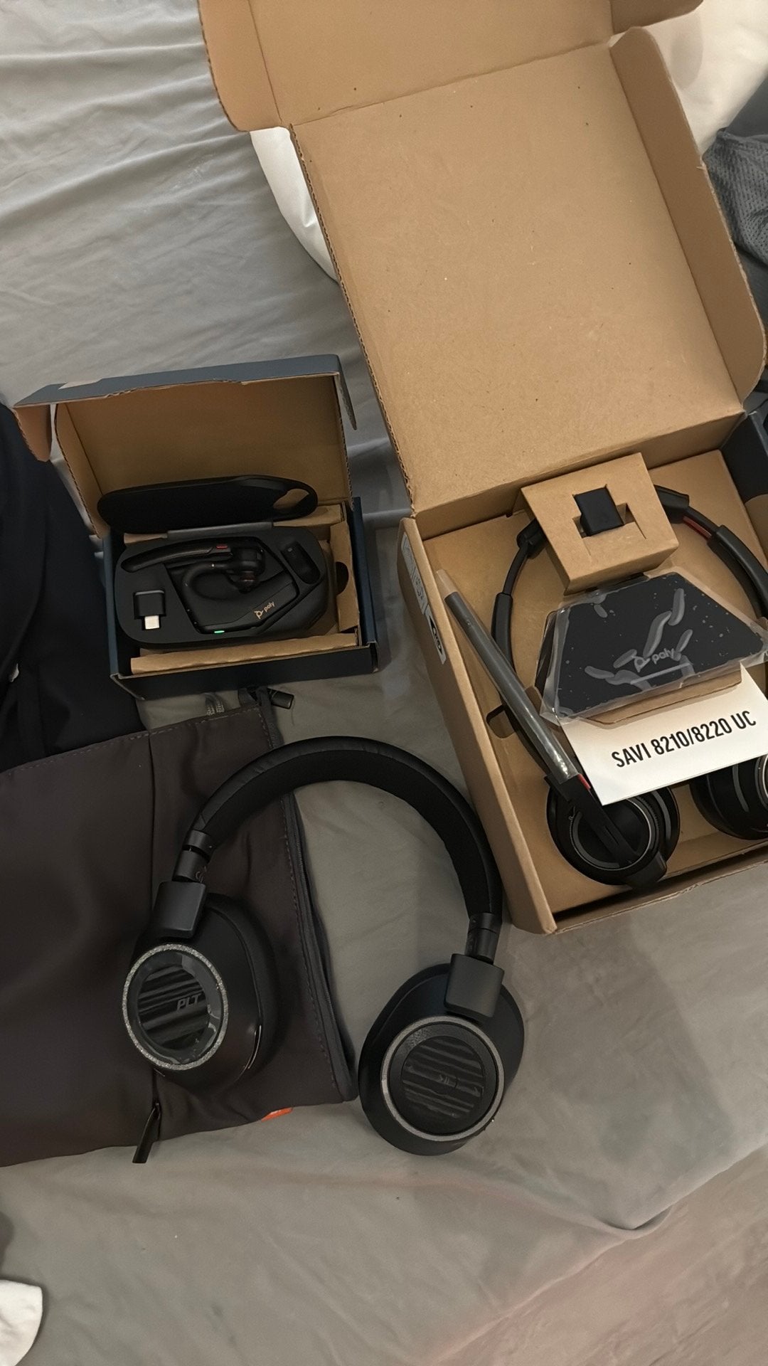 Poly headsets v, Ophalen of Verzenden, Zo goed als nieuw