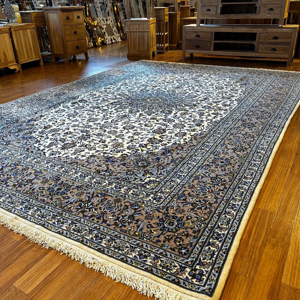 perzisch tapijt kashan – 360 x 250 cm - Gratis bezorgd, Taag 63, 2491 CS, Den Haag (Forepark), Ophalen of Verzenden, Perzisch tapijt - trendy vloerkleed – handgeknoopt
