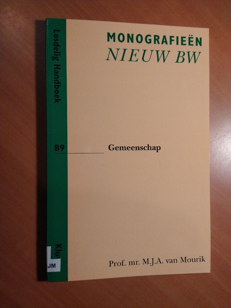 Mourik, Prof. Mr. M.J.A. van. Gemeenschap., Ophalen of Verzenden, Zo goed als nieuw, Sociale wetenschap