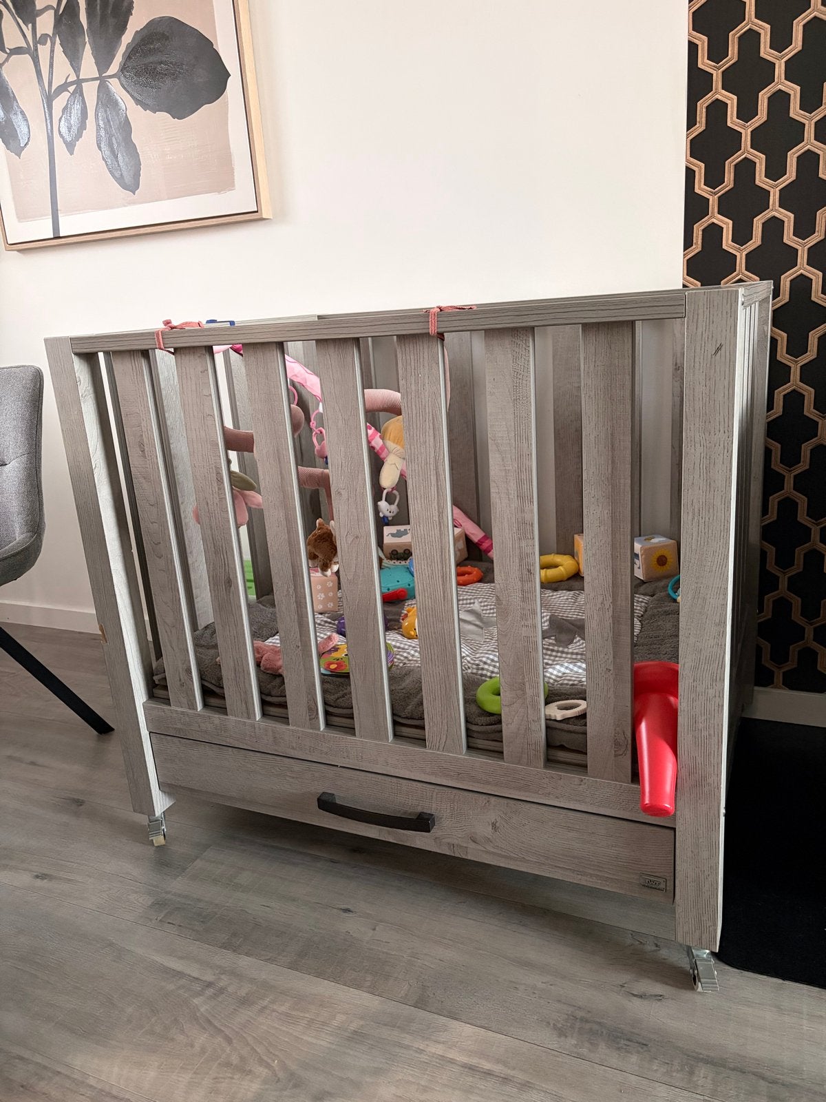 TWF Box met lade en 2 boxkleden - lichte beschadiging, Ophalen of Verzenden, Gebruikt, Vierkant, Boxkleed