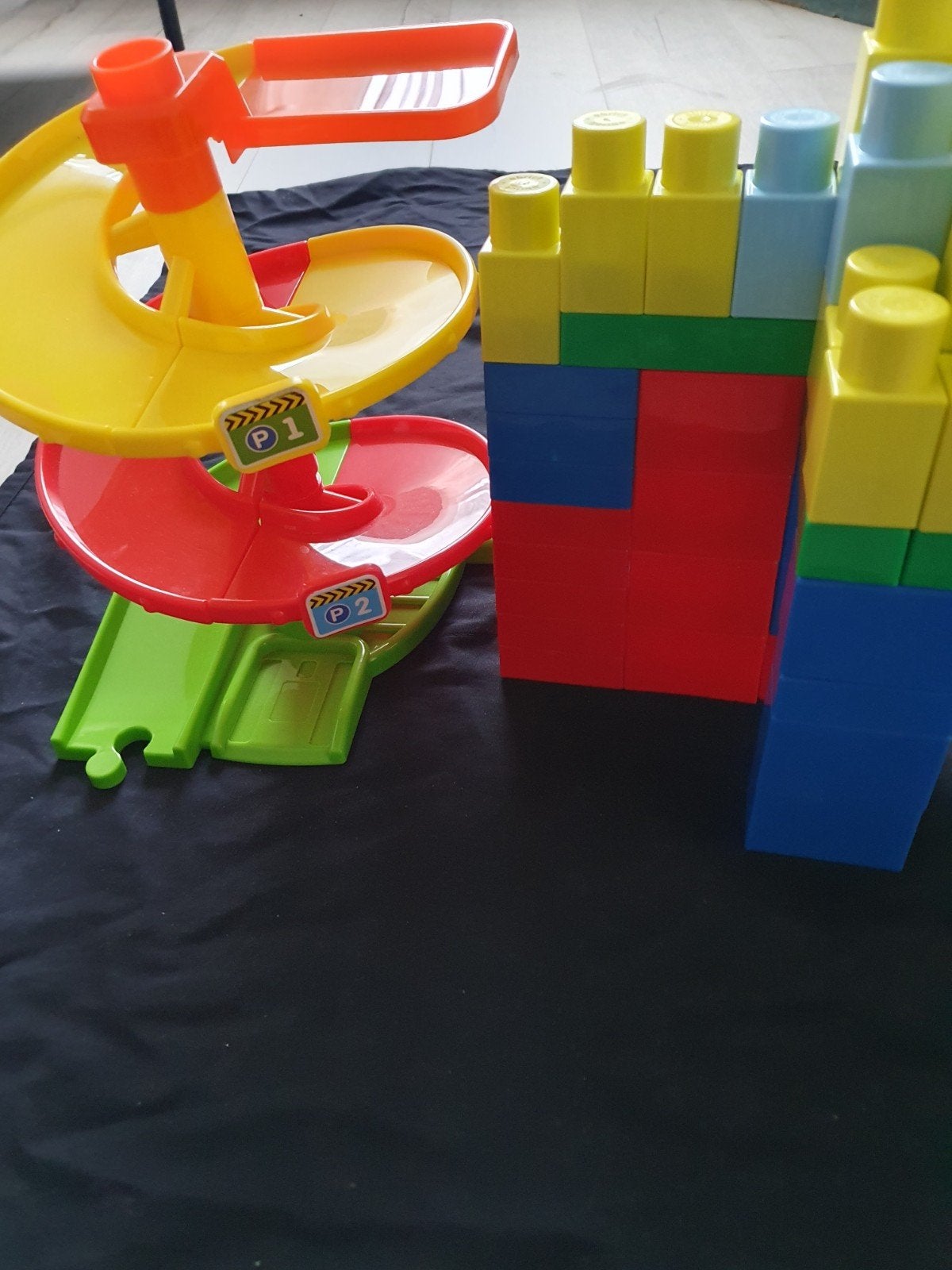 Megabloks bouwblokken met ballenbaan, Ophalen of Verzenden, Gebruikt, Megabloks