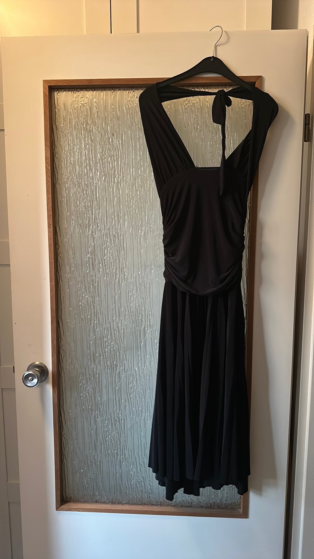 Geraffineerd sjieke zwarte 3/4 avondjurk, Kleding | Dames, Maat 38/40 (M), Galajurk, Zwart, Ophalen of Verzenden