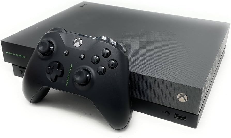 Xbox One X met 1 controller, Ophalen, Gebruikt, 1 TB, Met 1 controller