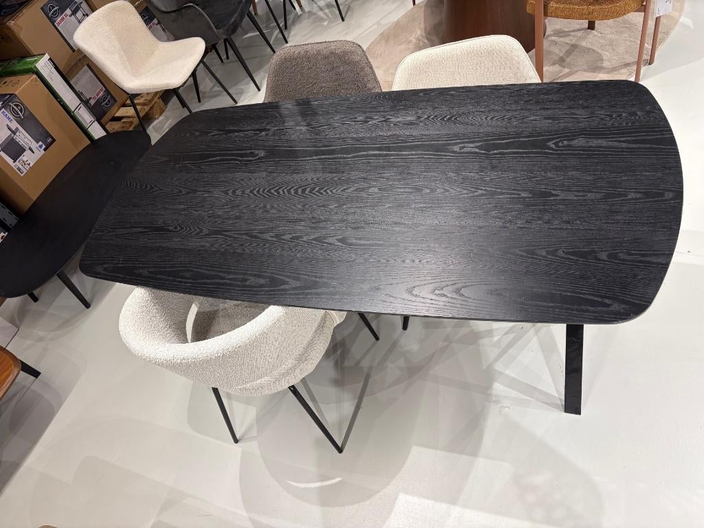 Stijlvolle Tafel Zwart, Huis en Inrichting, Tafels | Eettafels, Zo goed als nieuw, Vijf personen of meer, 150 tot 200 cm, Modern