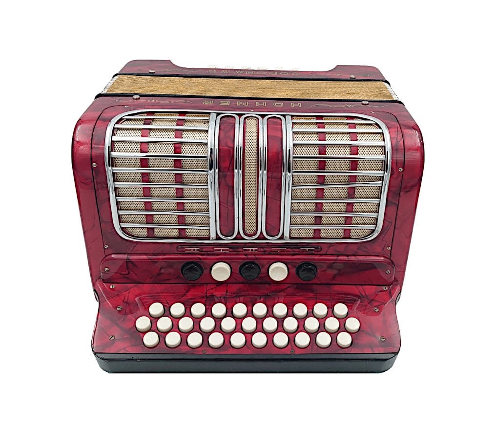 Hohner Corona III R | GCF | Trekzak Accordeon, Ophalen of Verzenden, Zo goed als nieuw, Overige formaten, Hohner