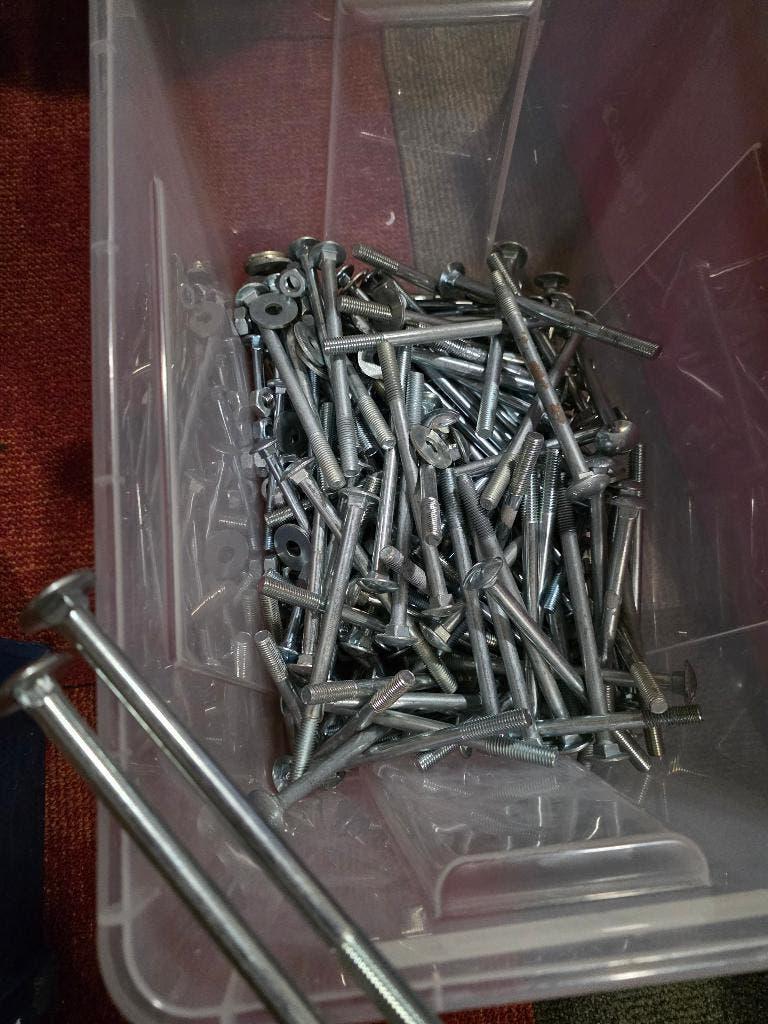 slotbouten, Ophalen of Verzenden, Zo goed als nieuw, 100 tot 250 mm, Bouten of Moeren