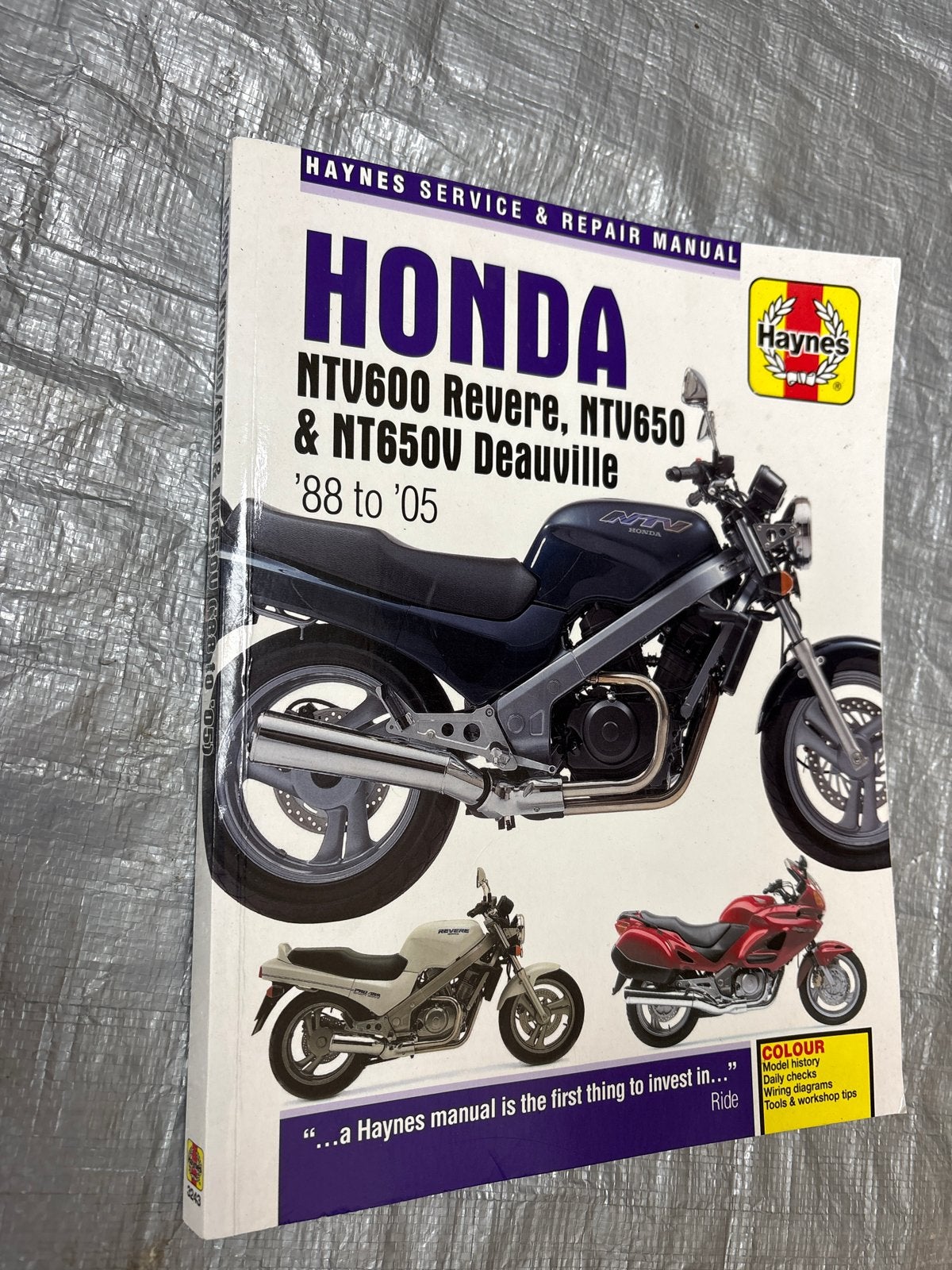 Haynes Honda NTV600 Revere, NTV650 & NT650V Deauville, Verzenden, Honda