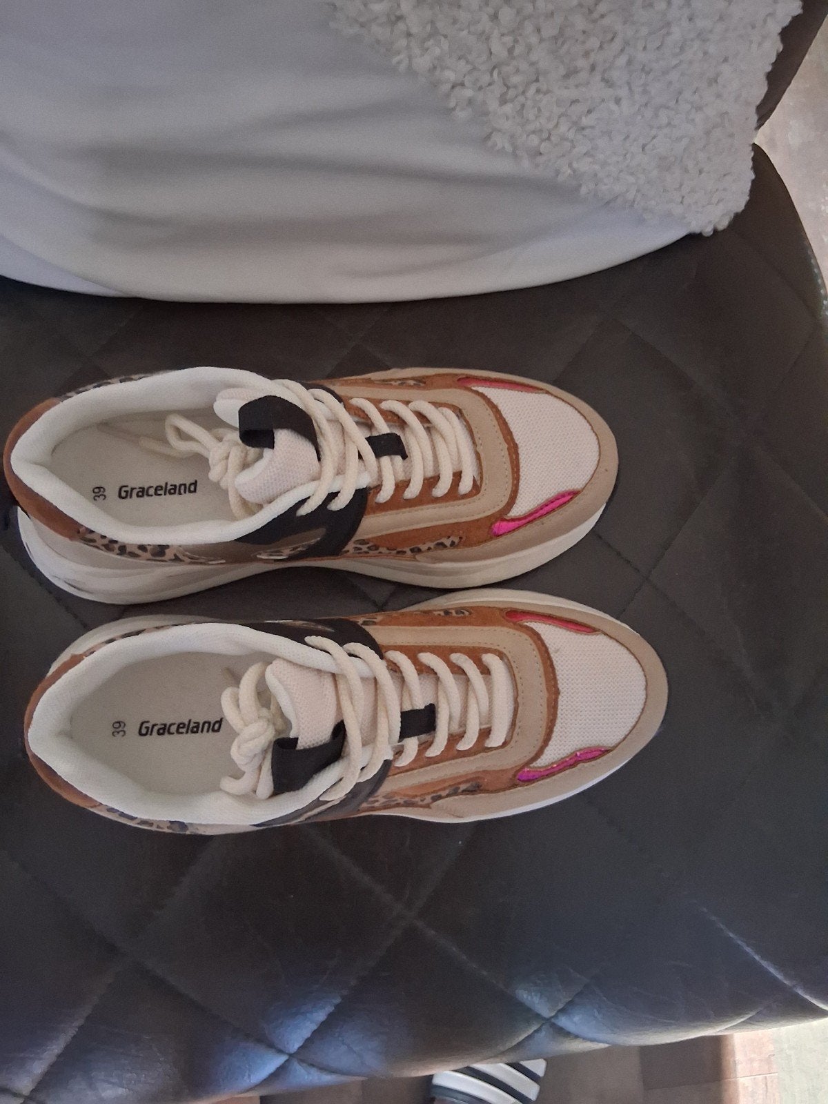 Graceland sneakers met luipaardprint, Ophalen