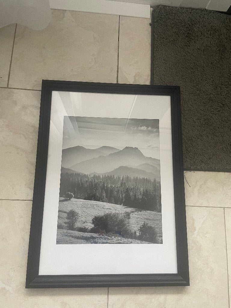 3 grote zwarte fotolijsten Edsbruck IKEA, Ophalen of Verzenden, Zo goed als nieuw