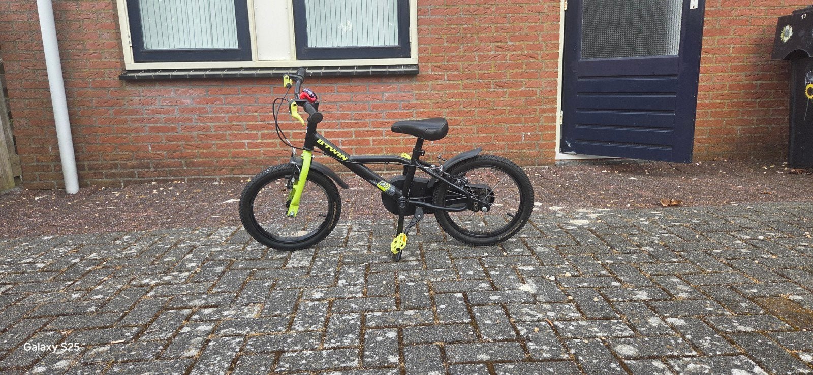 B'Twin kinderfiets 16 inch - Gebruikt maar in goede staat, Ophalen, Velgrem, B'Twin, 16 tot 20 inch