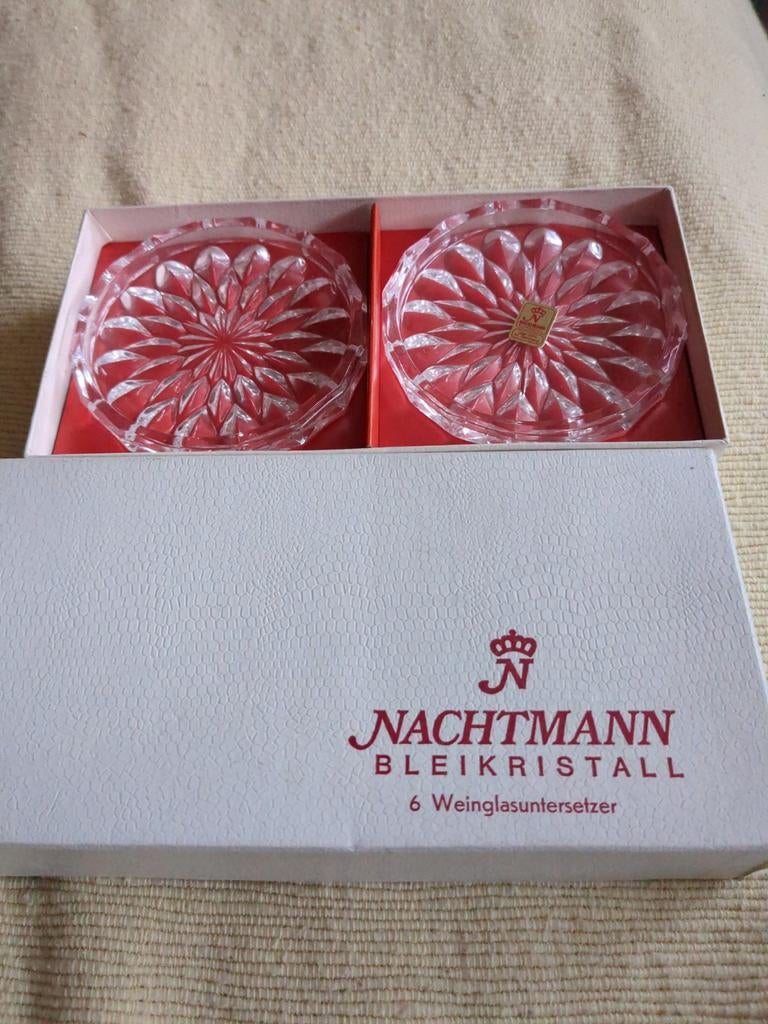 Nachtmann Bleikristall Onderzetters - 6 Stuks, Ophalen of Verzenden, Nieuw, Glas of Kopje