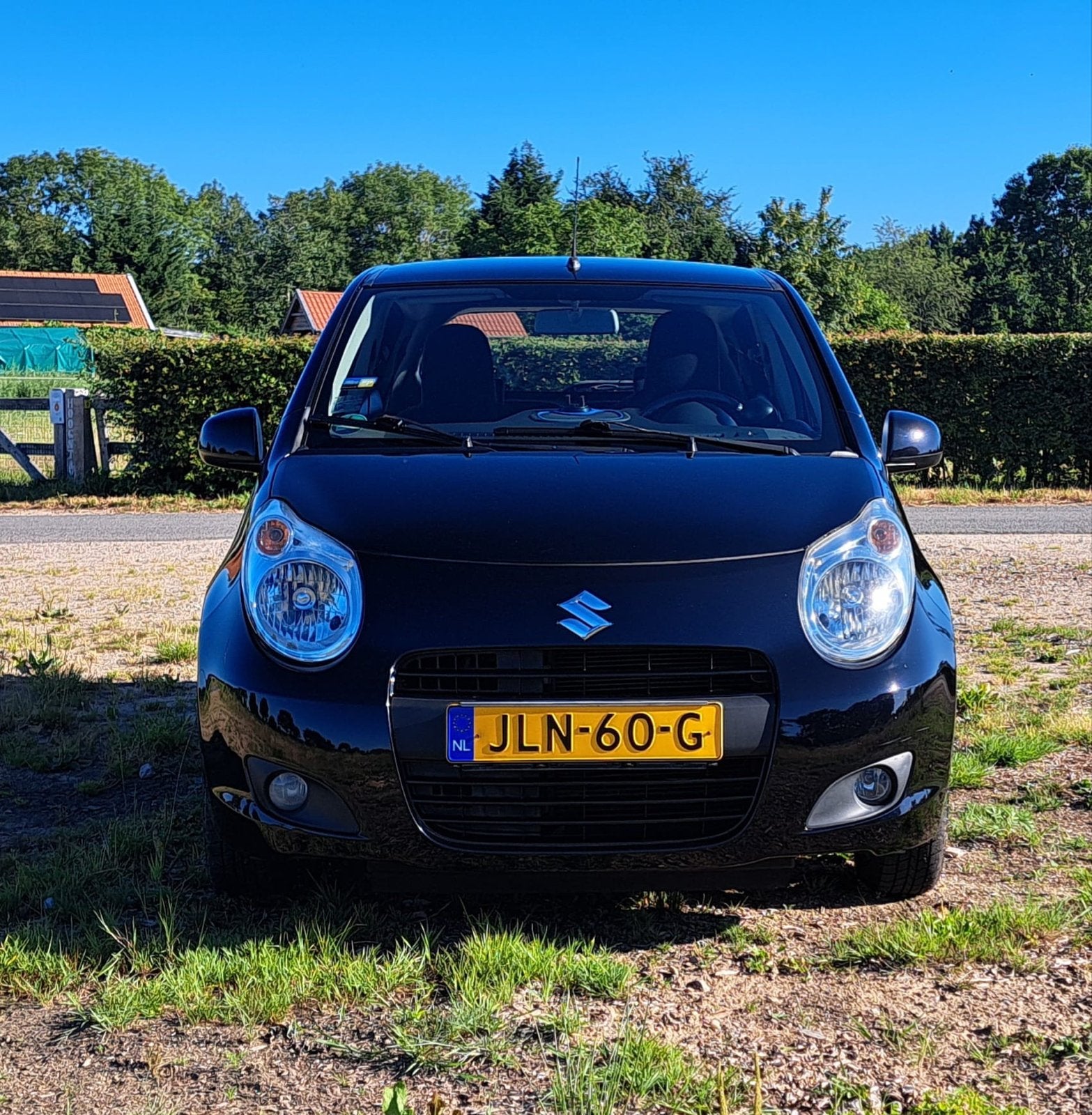 Suzuki Alto 1.0 2009 Zwart airco/centrale vergrendeling, Auto's, Suzuki, Voorwielaandrijving, 200 kg, 4 stoelen, Handgeschakeld