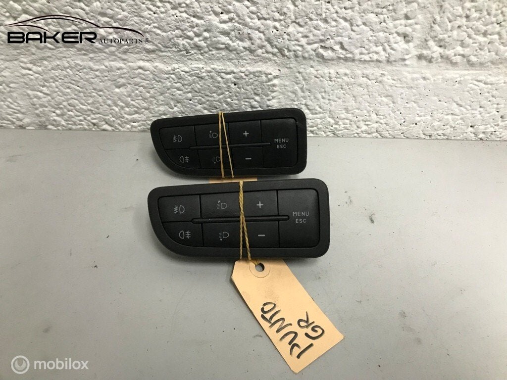 Koplamphoogte schakelaar Fiat Grande Punto 05-11 735367268, Gebruikt, Fiat, Ophalen of Verzenden, Fiat