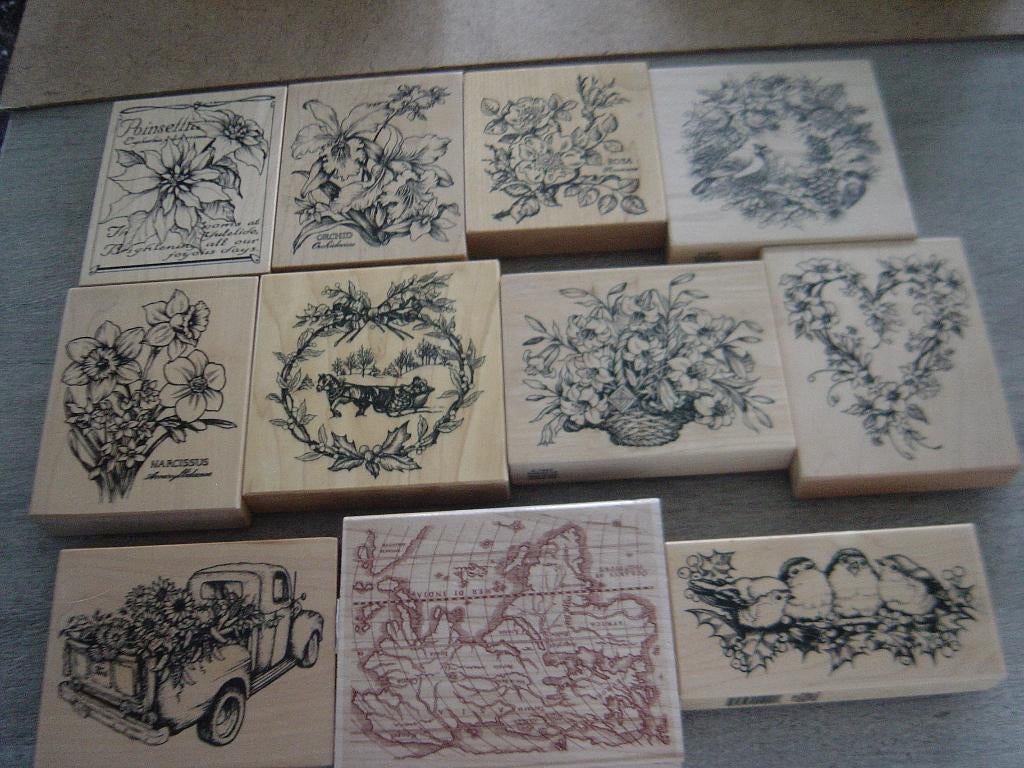 Psx houten stempels div item, Hobby en Vrije tijd, Stempelen, Ophalen of Verzenden, Zo goed als nieuw, Houten stempel