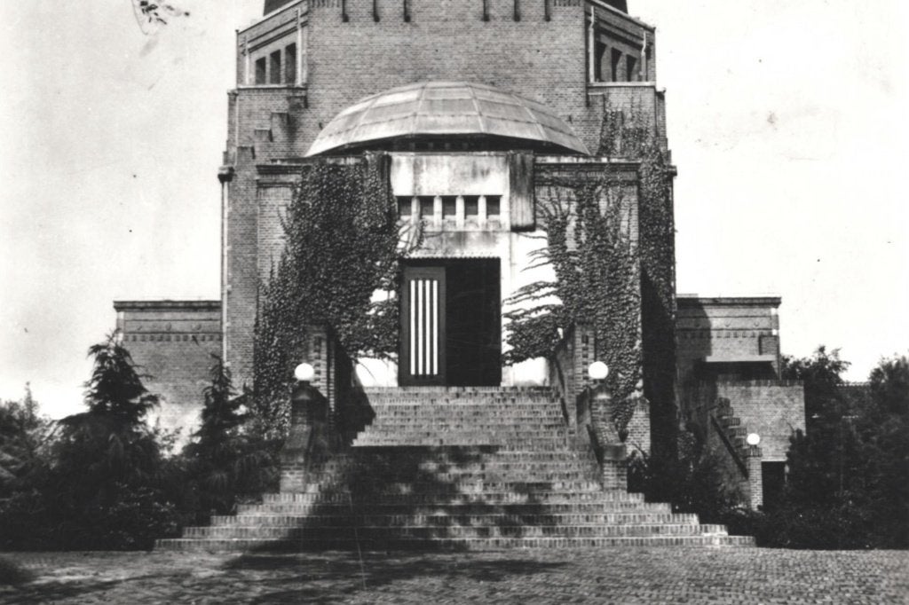 972106	Driehuis	Westerveld	Crematorium	1955	zegel gedeeltel, Ophalen of Verzenden, 1940 tot 1960, Gelopen, Noord-Holland