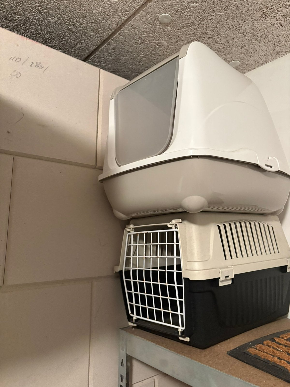 Kattenbak en reismand, Dieren en Toebehoren, Ophalen, Zo goed als nieuw