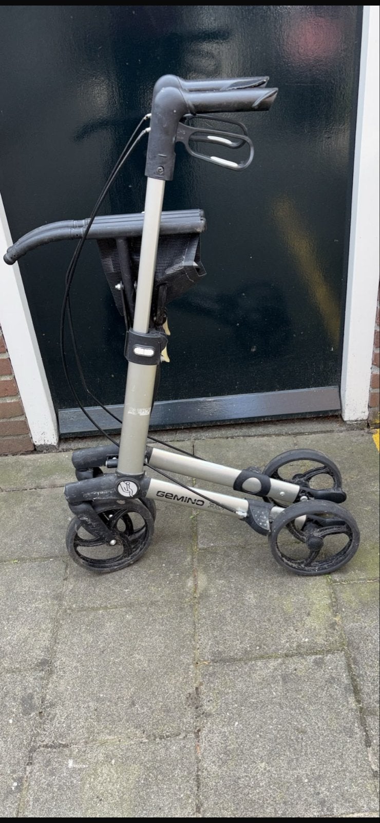 Licht grijze rollator, Ophalen, Gebruikt